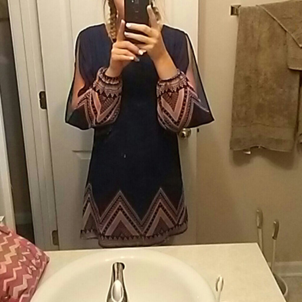 Cut off sleeve dress