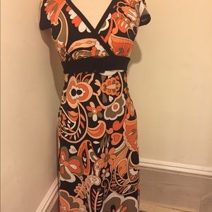 Retro Tahari print dress