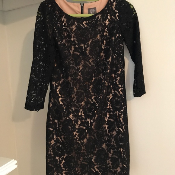 Vince Camuto little black dress with a flair. - Picture 2 of 6