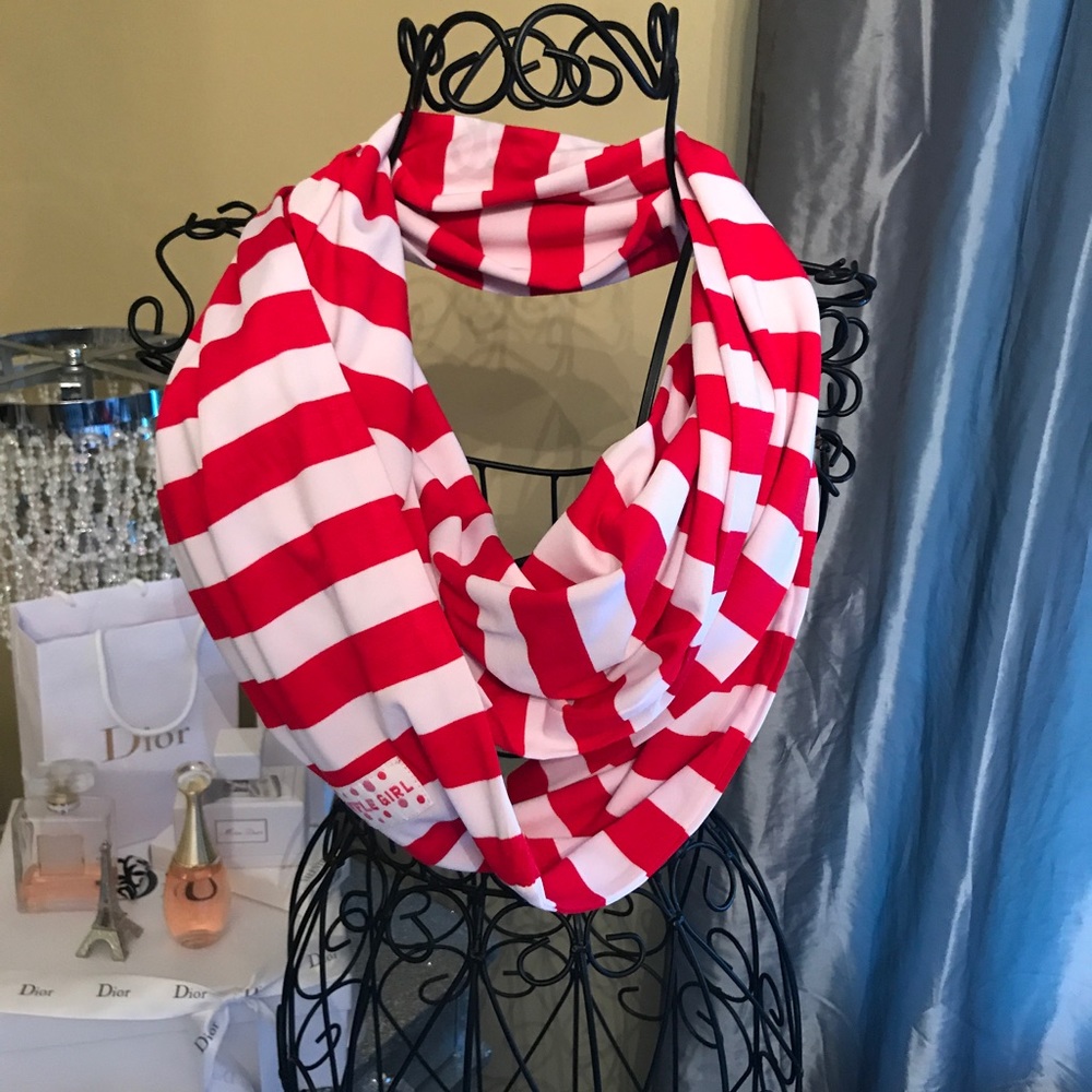 Ruffle girls infinity scarf