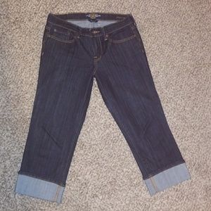 Lucky brand dark denim capris