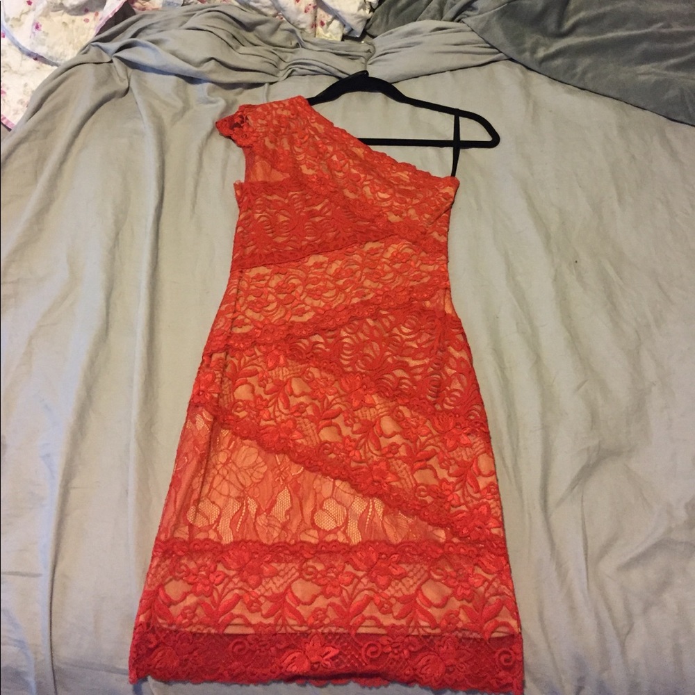 One shoulder Lace dress