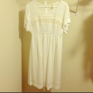 White H&M maternity dress