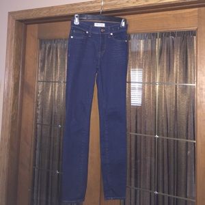 Dark blue denim jeans