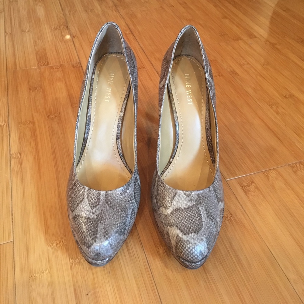 New snake skin heels