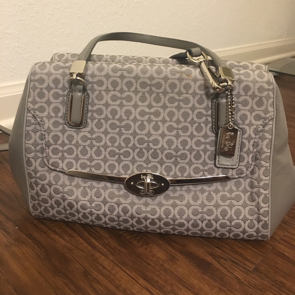 Grey Coach bag