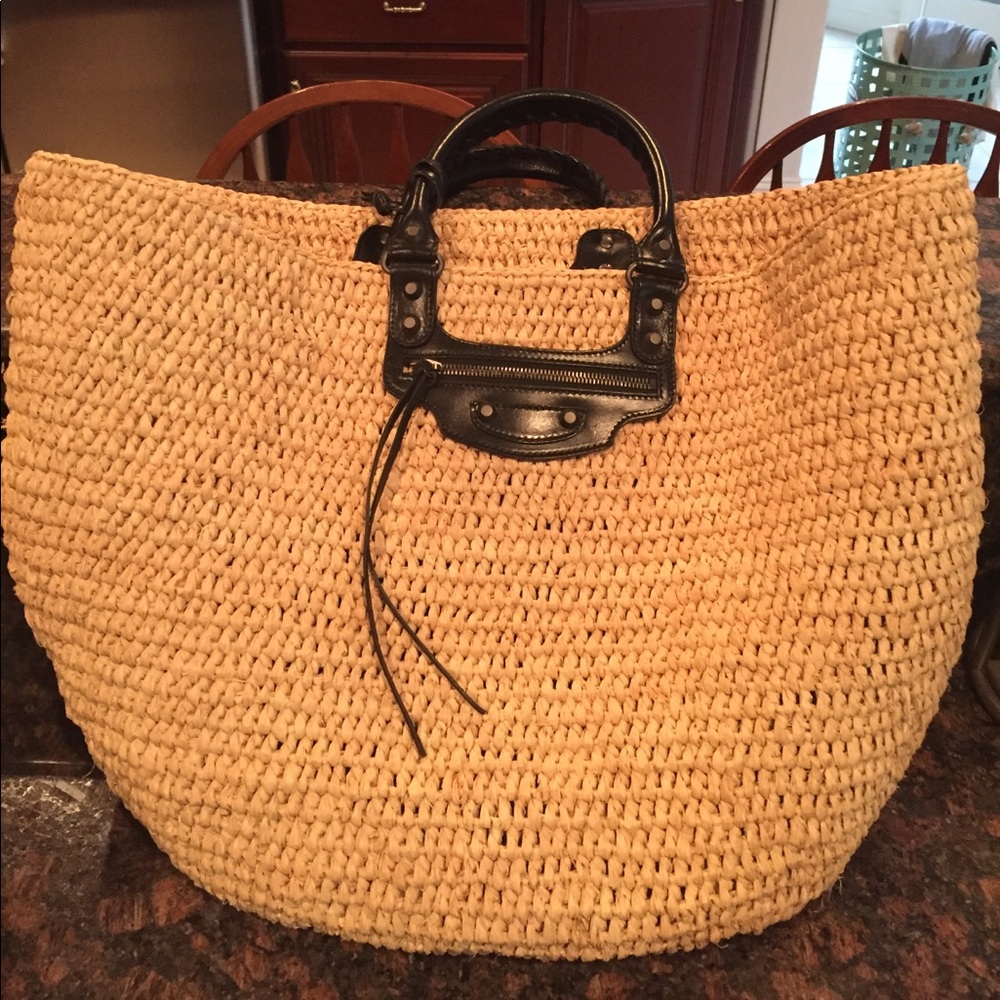 ***SOLD***Authentic and New, Balenciaga Straw tote