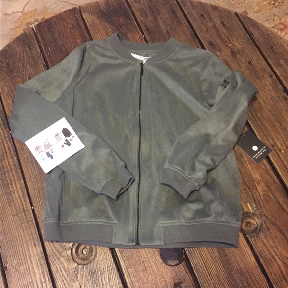 🚫sold🚫Kensie Munn Faux Suede Bomber Jacket - Picture 2 of 2