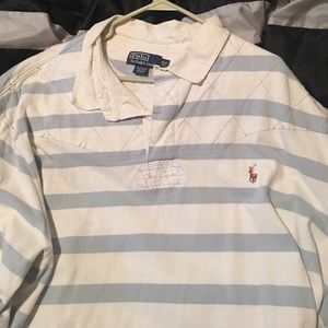 Blue and white Ralph Lauren polo