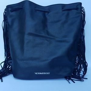 VS black fringe backpack