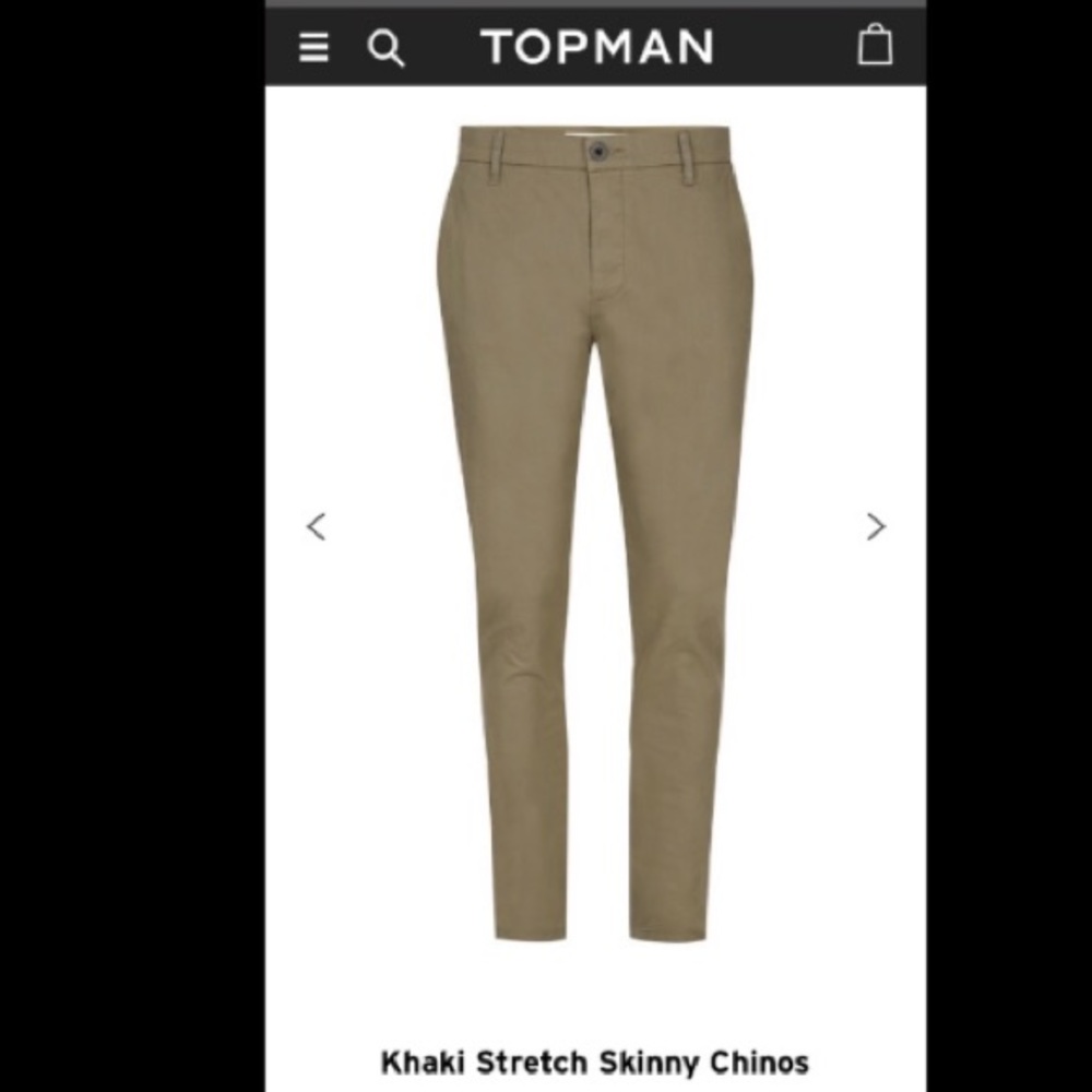 Topman skinny chinos