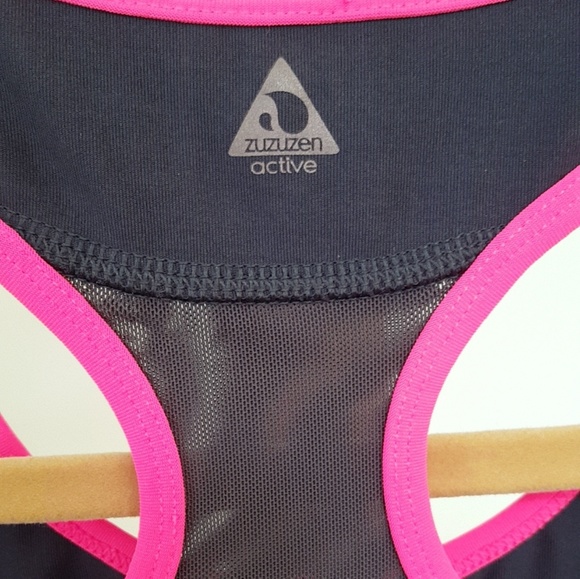 Hot Pink and Grey Sports Bra like NEW!! - Picture 3 of 3