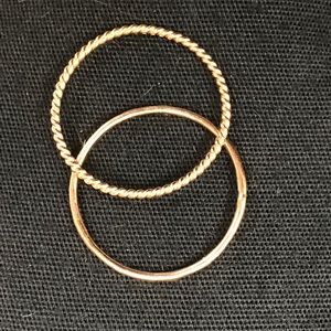 Made by Mary stacking rings Size 6