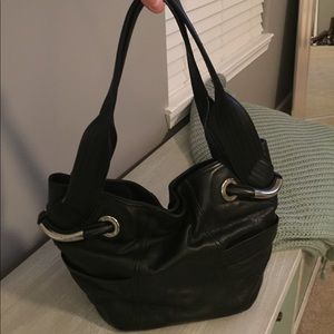 B. Makowsky black, medium sized hobo bag