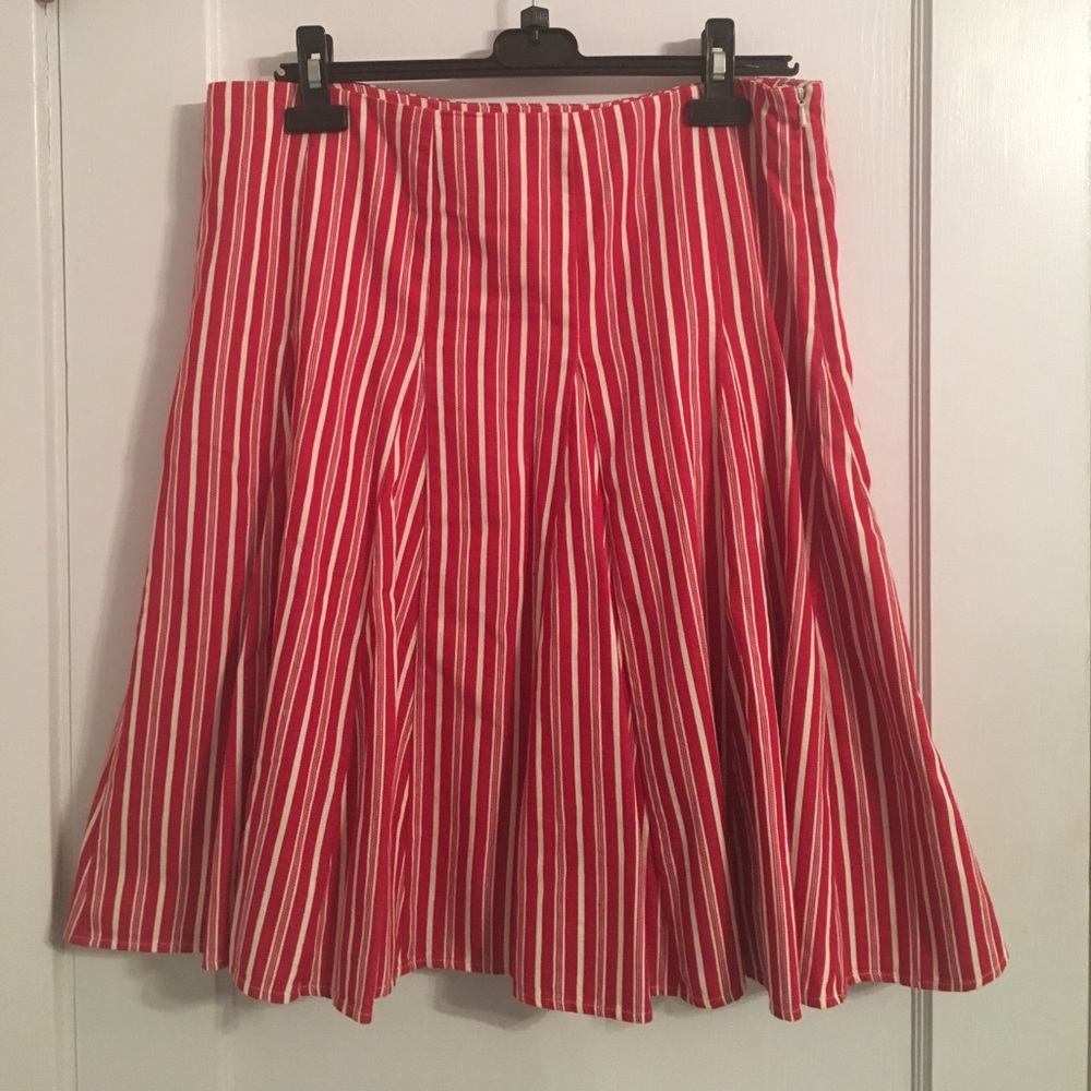 Boden Cotton Striped Skirt