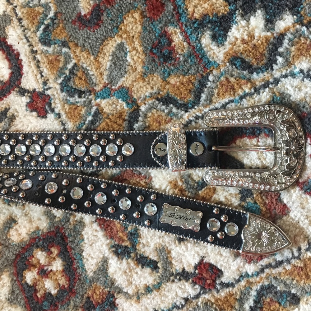 BHW western rhinestone belt