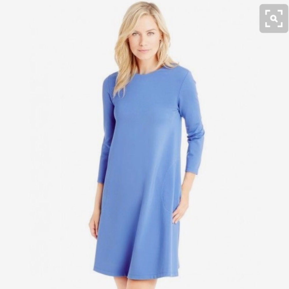 J. McLaughlin blue swing dress xs