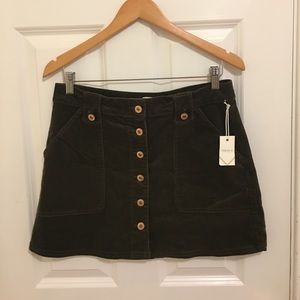 Dark green Corduroy skirt