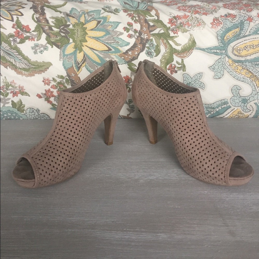 Madden Girl suede booties