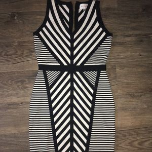Black and White Chevron Milly Dress