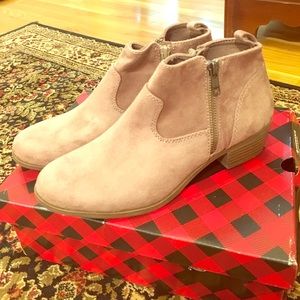 NWT suede booties