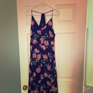 Flowered maxi dress