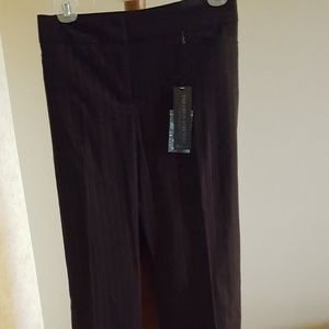 Pinstriped stretch dress pants