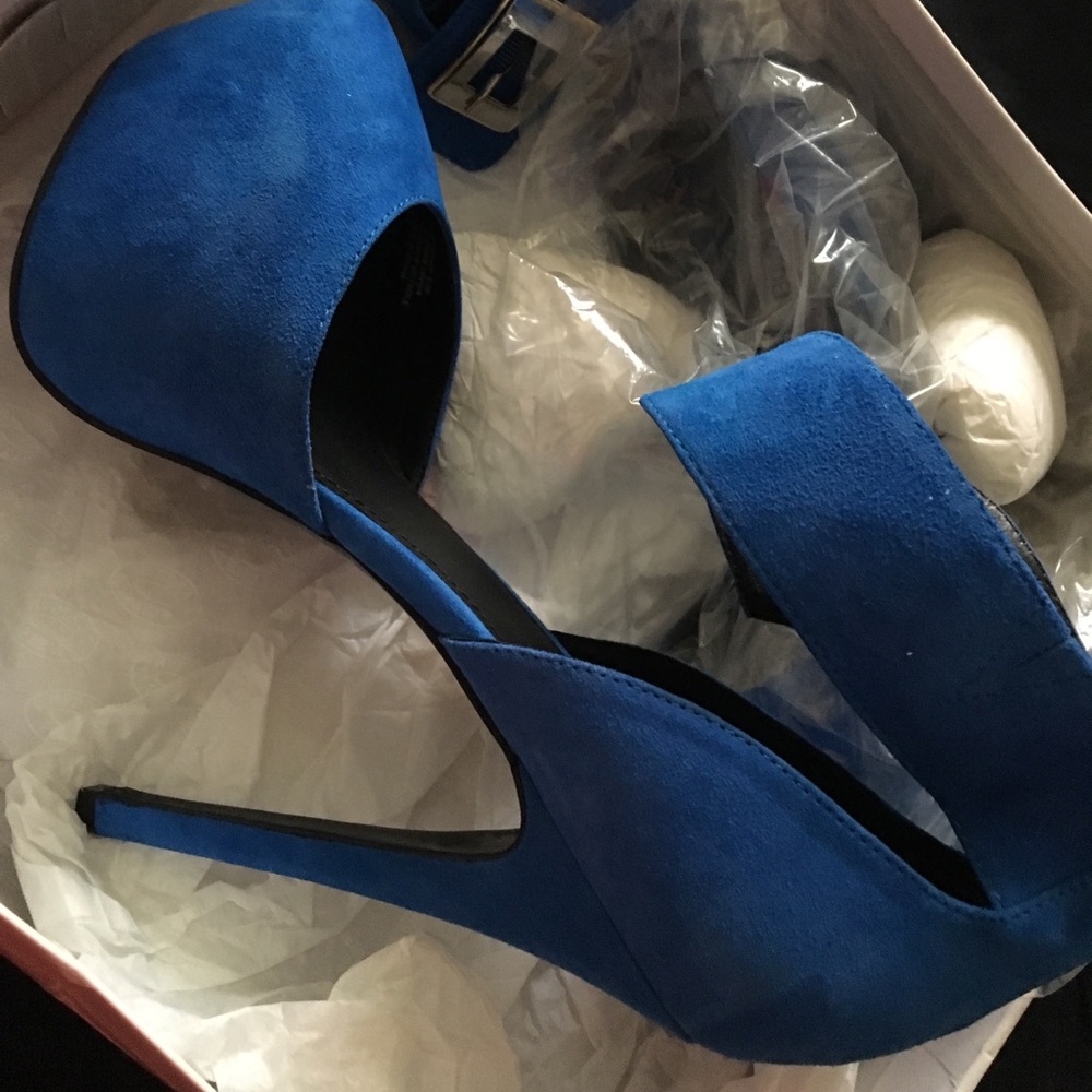 Blue Suede Steve Madden Heels