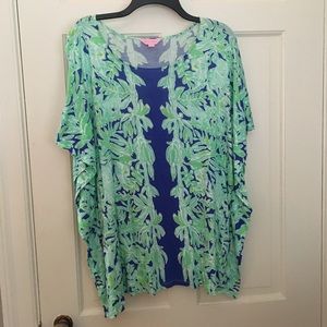 Lilly Pulitzer Cooper Caftan Top