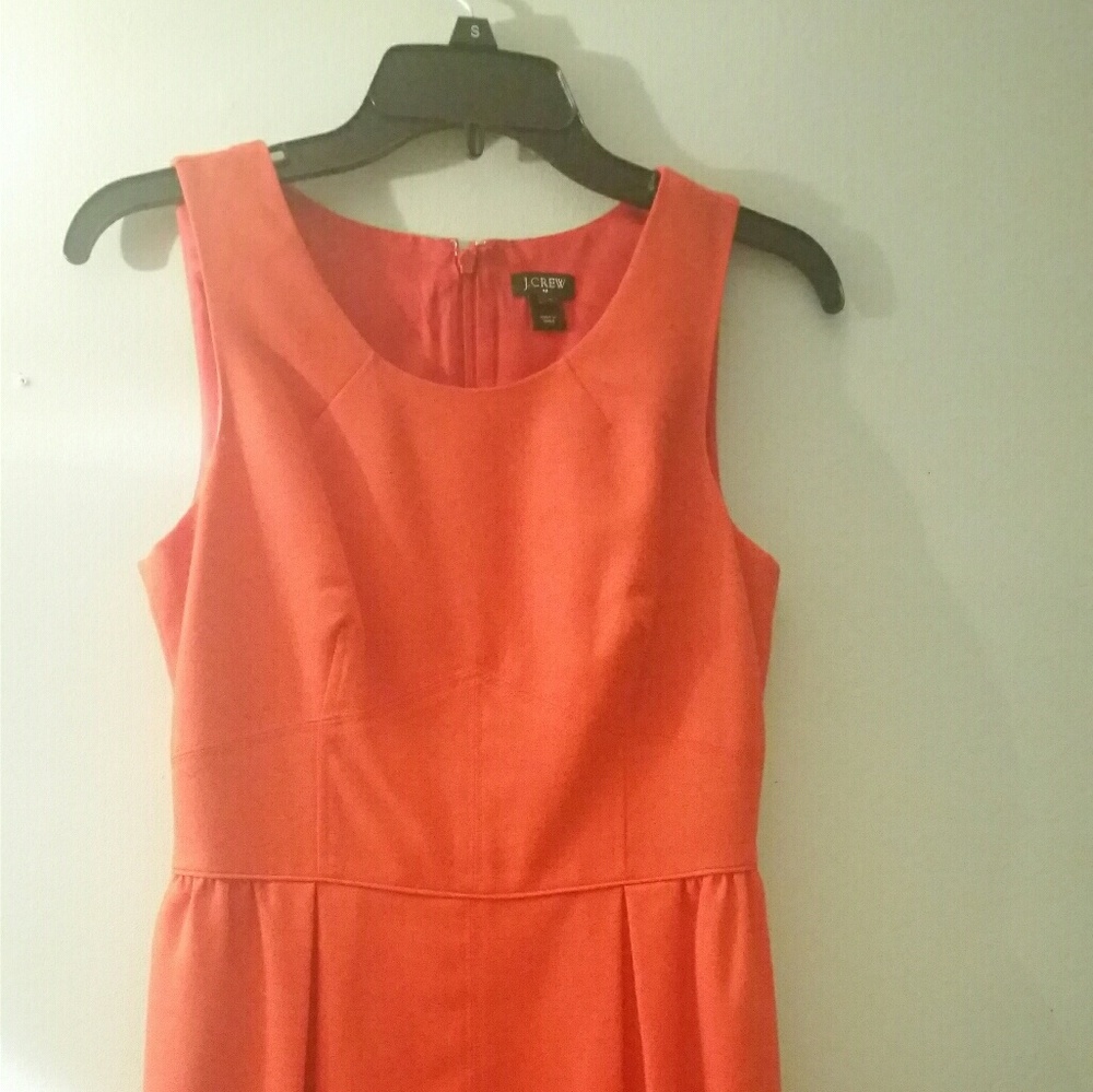J. CREW sheath dress orange
