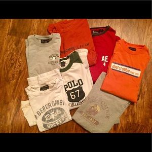 Abercrombie, American Eagle, Polo bundle MENS