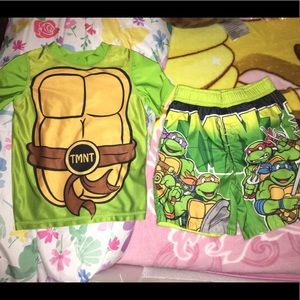 Toddler boy bathing suit with rashguard