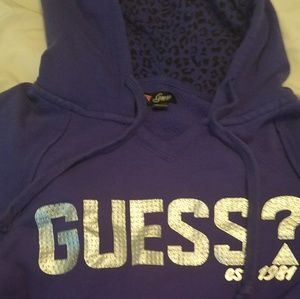 Purple guess hoodie