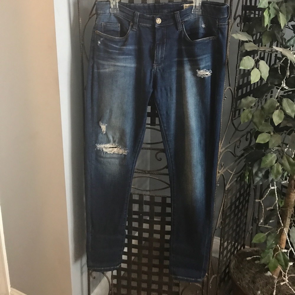 Distressed jeans