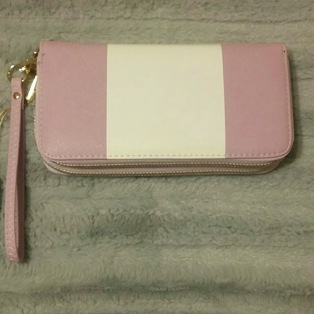 DOUBLE ZIPPER WALLET/WRISTLET
