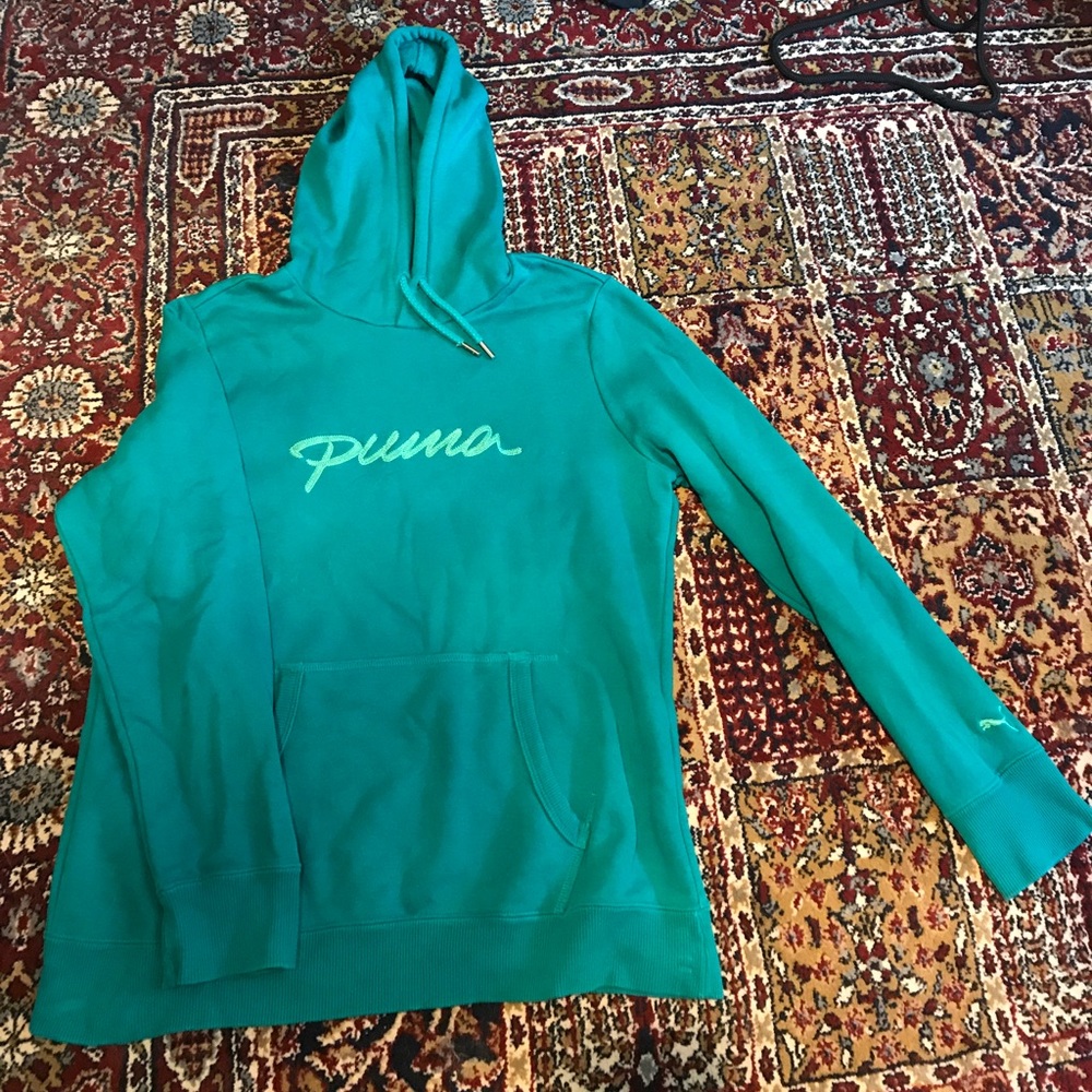 Teal Puma hoodie