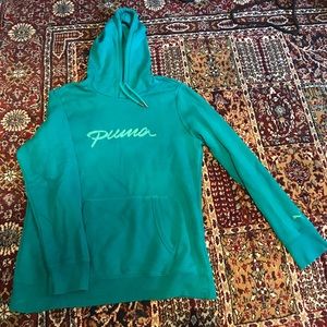 Teal Puma hoodie