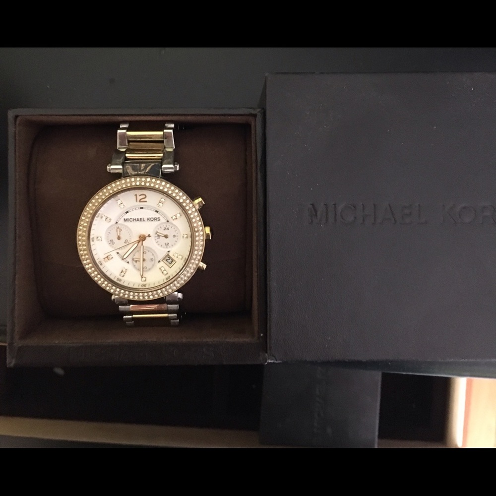 Michael Kors two toned watch!