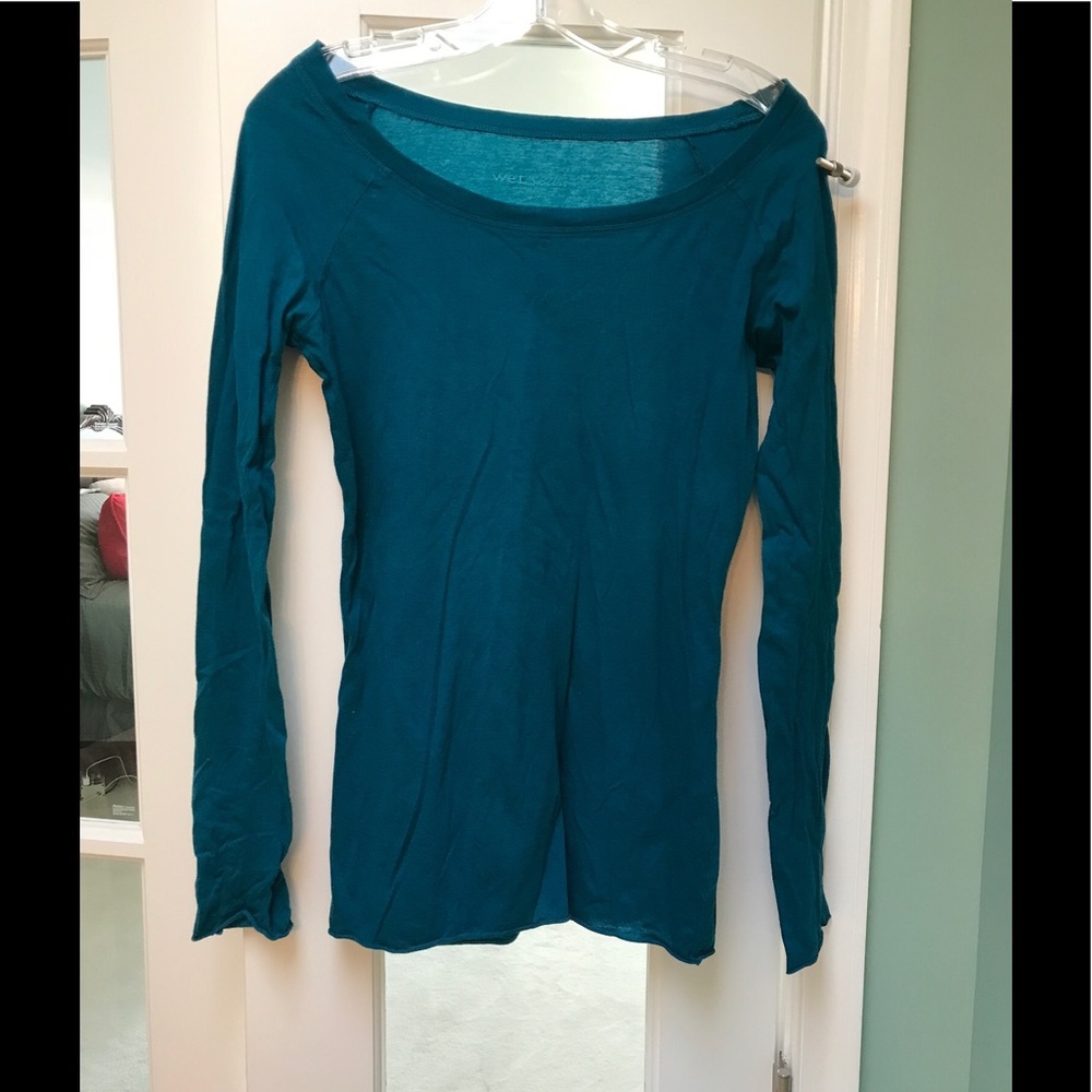 Teal long sleeve T
