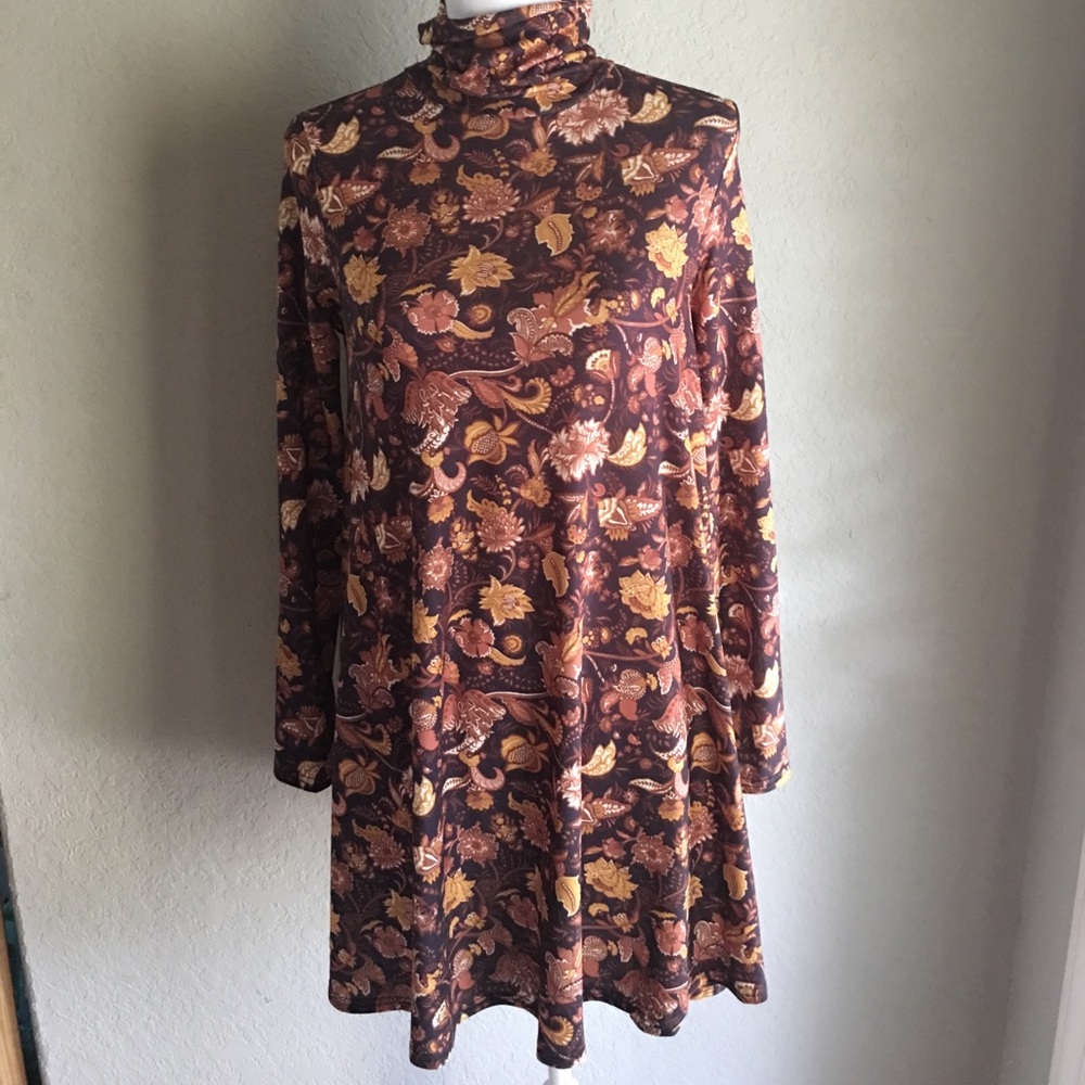Long sleeve , turtleneck dress
