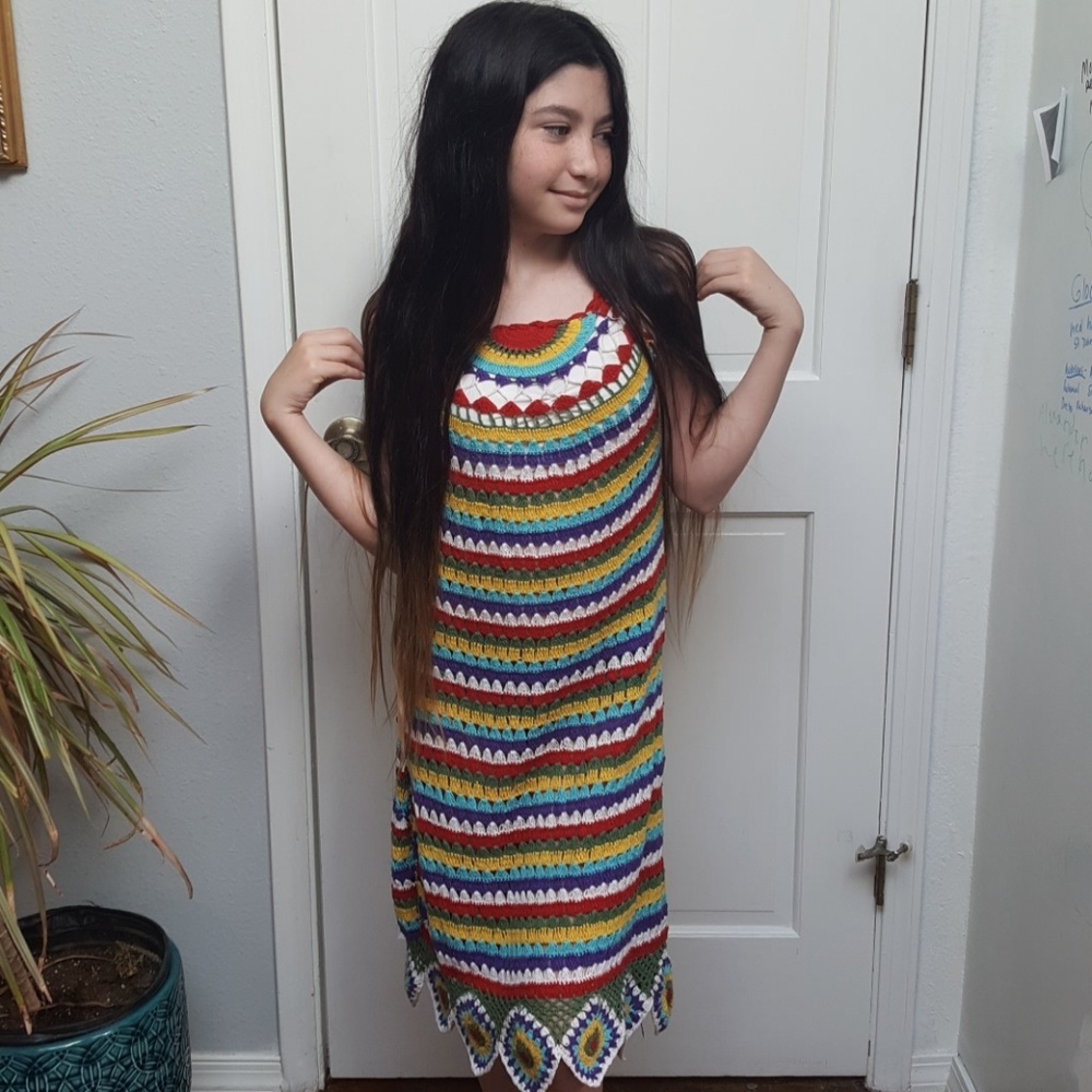 Crochet Colorful Dress