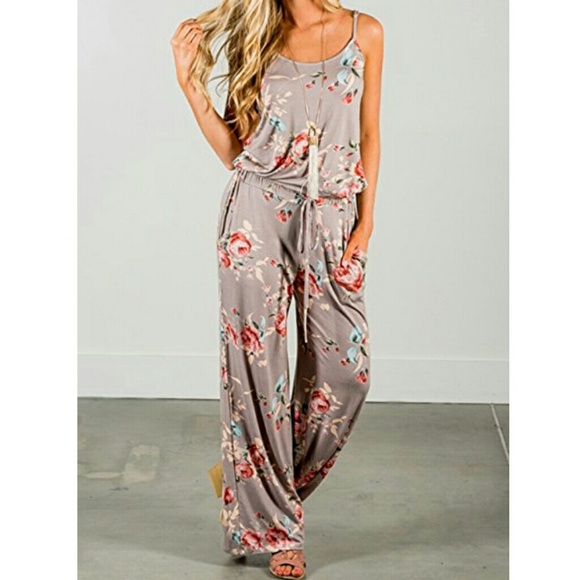 Pants - WIDE LEG JUMPSUIT