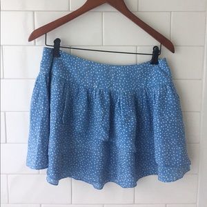 Joie Blue Print MiniSkirt - size Small