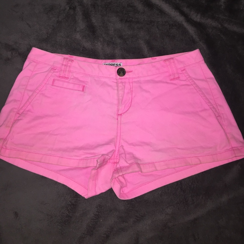 Express Neon Pink Shorts