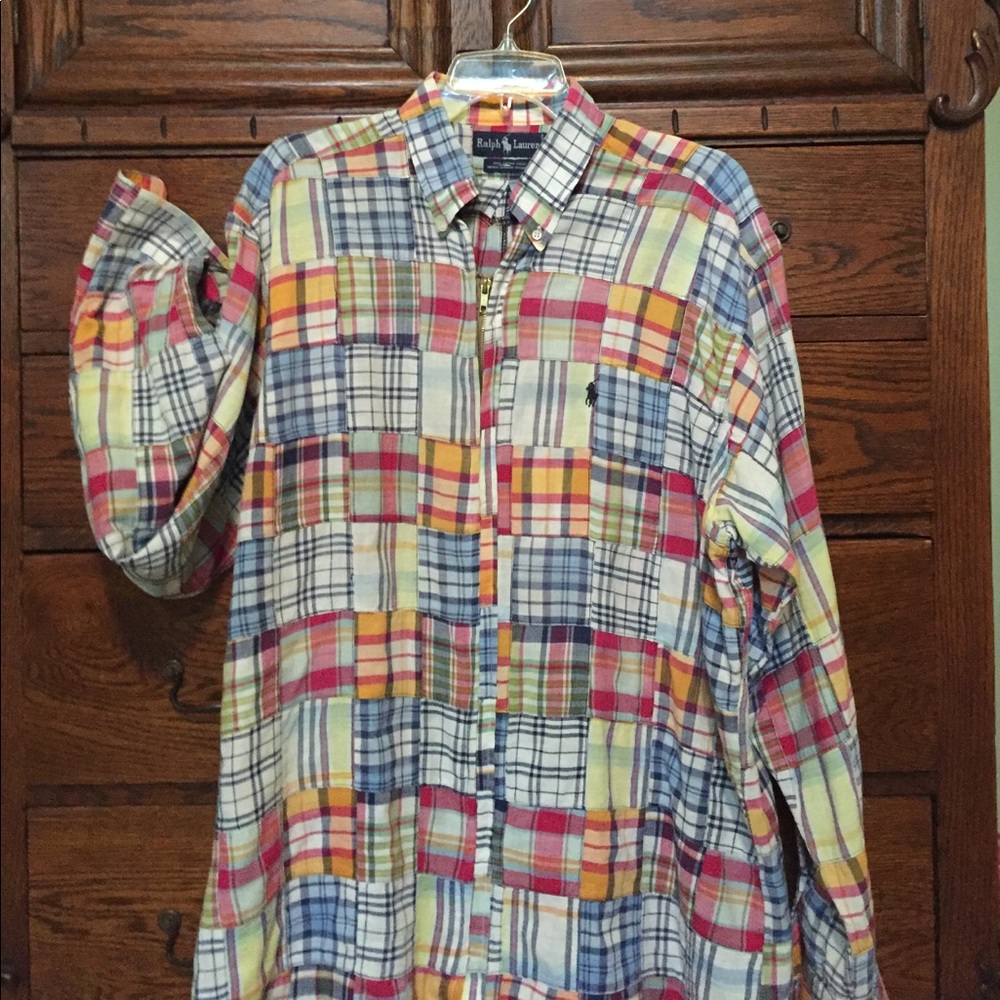 Long sleeve shirt converted to a Zipper jacket