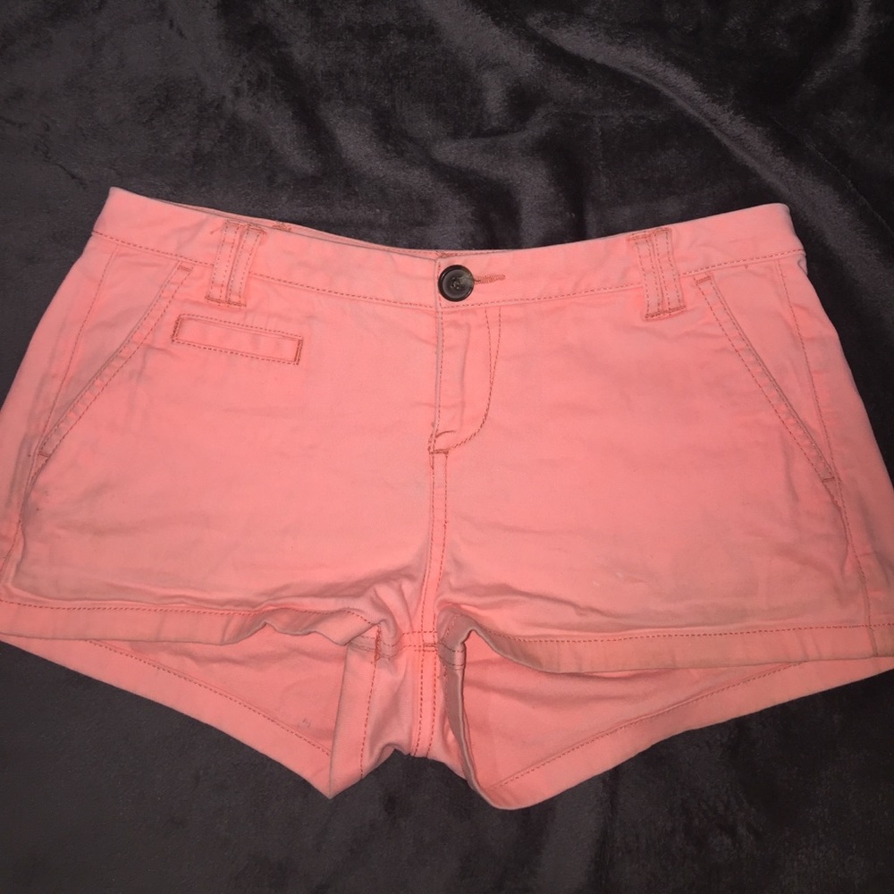 Express Neon Coral Shorts