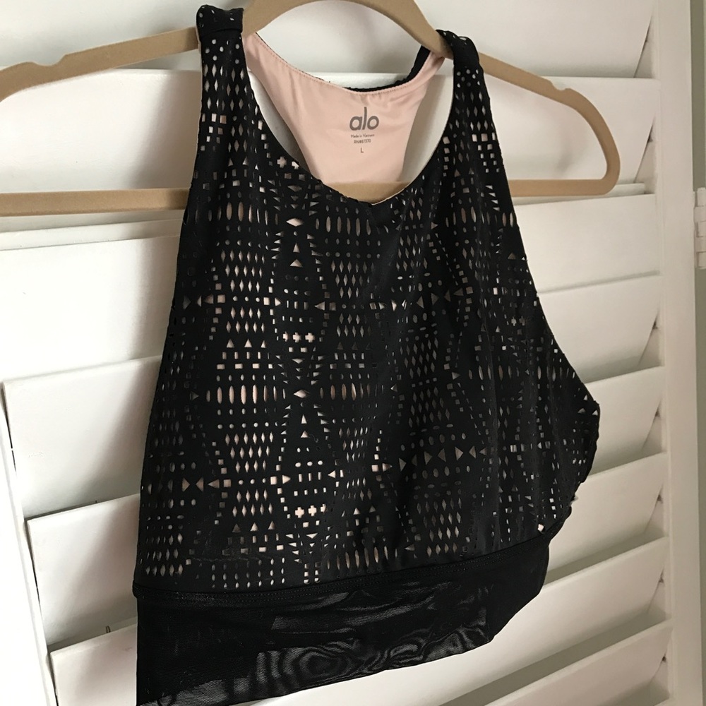 Alo high neck illuminate bra