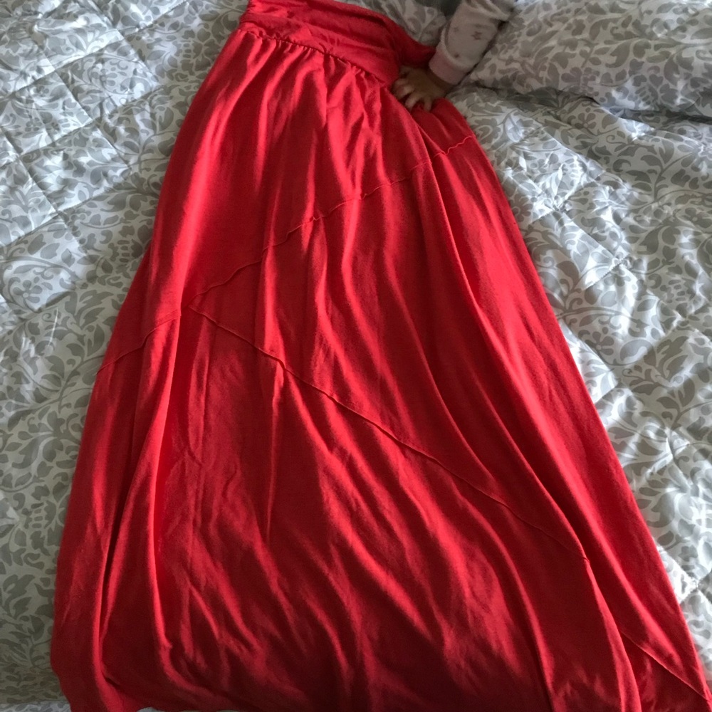 Coral Maxi Skirt