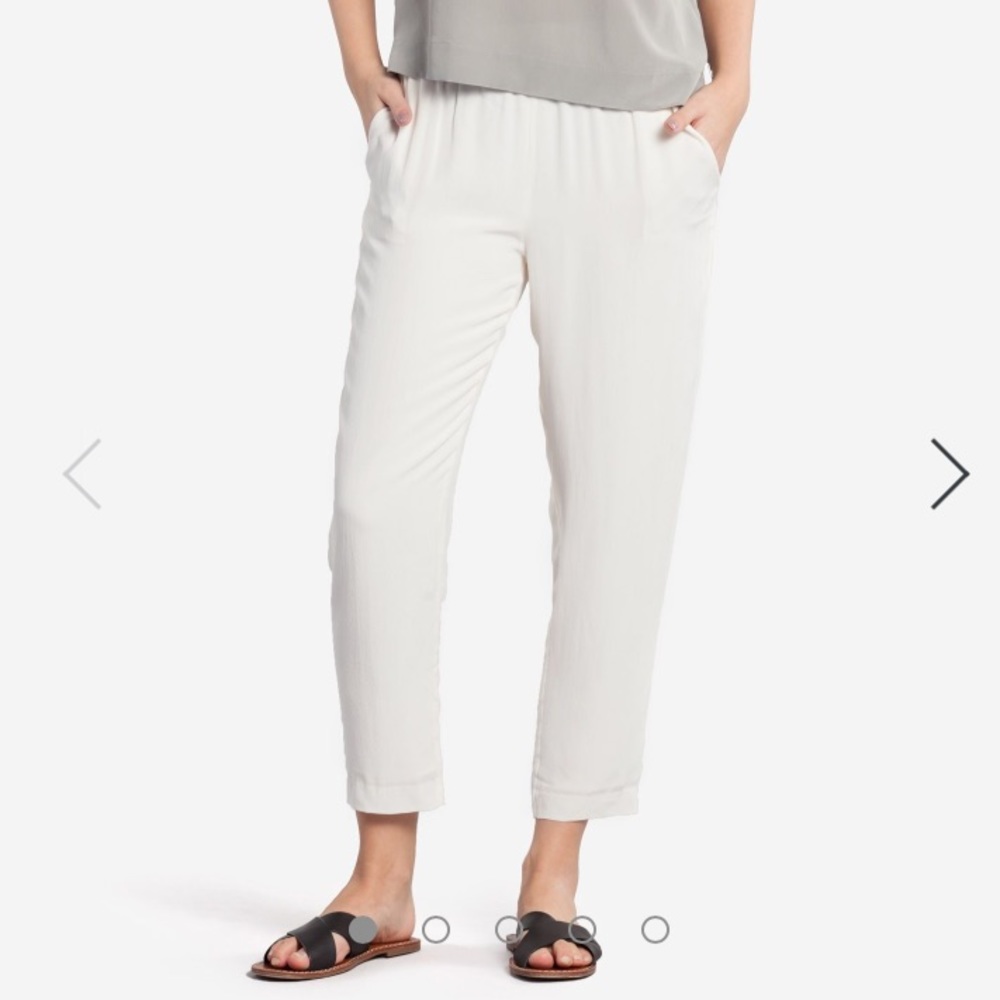 Silk Ankle Pants
