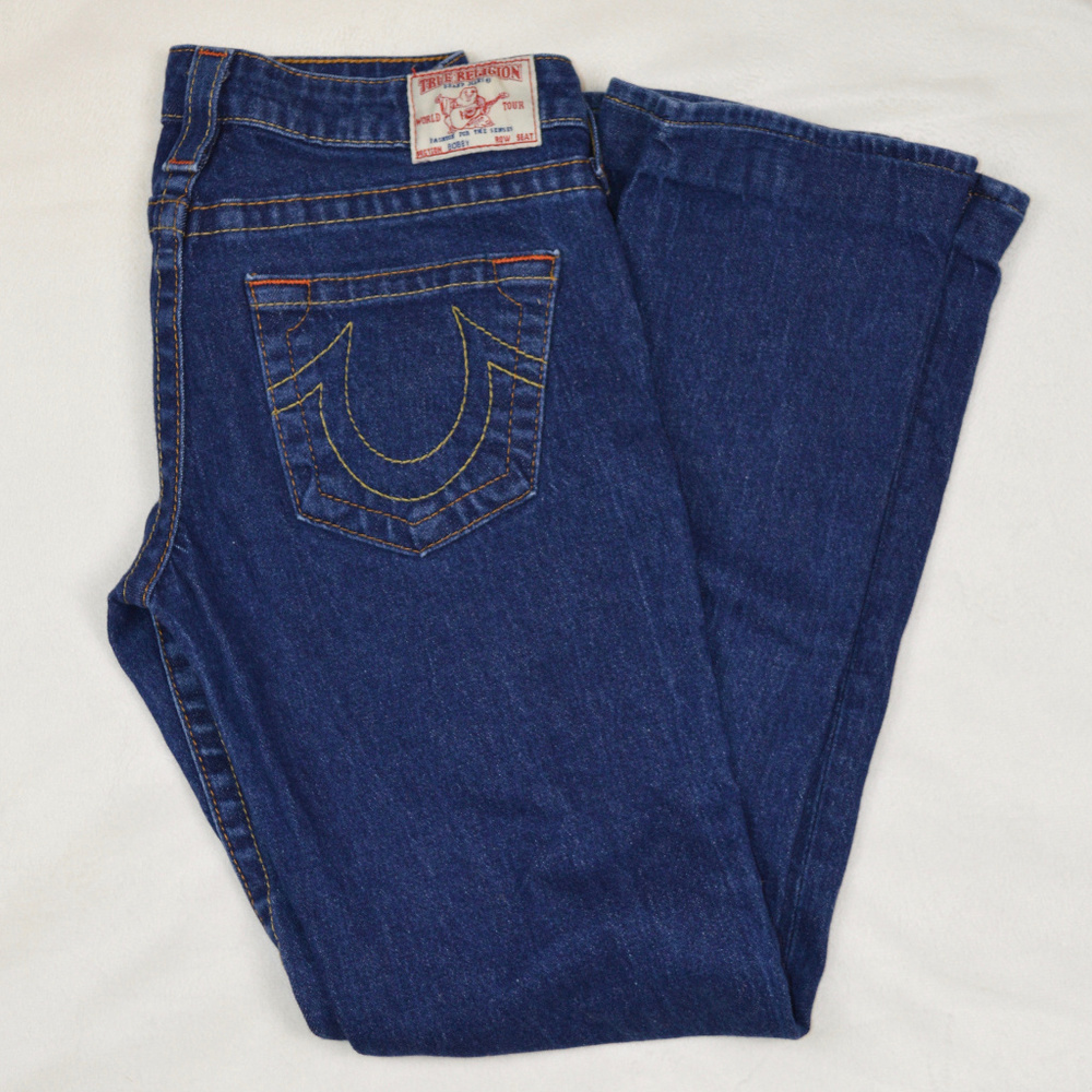 True Religion "BOBBY" Straight Leg Flare Jeans